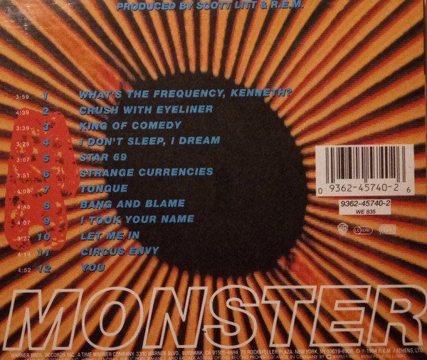 CD: R.E.M. – Monster – Usato da St.Gallen venduto da jalamusic 1