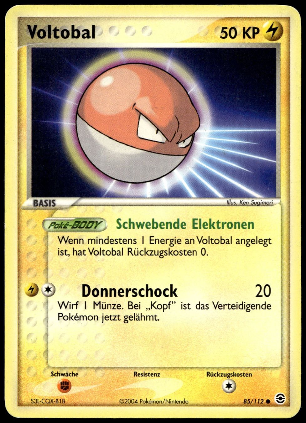 Pokémon Carte collezionabili: Voltobal 85/112 Pokémon EX Fire Red & Green Leaf – Usato da Uster venduto da Madame_Cards