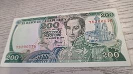 Kolumbien 200 Pesos Oro 1975 Banknote 