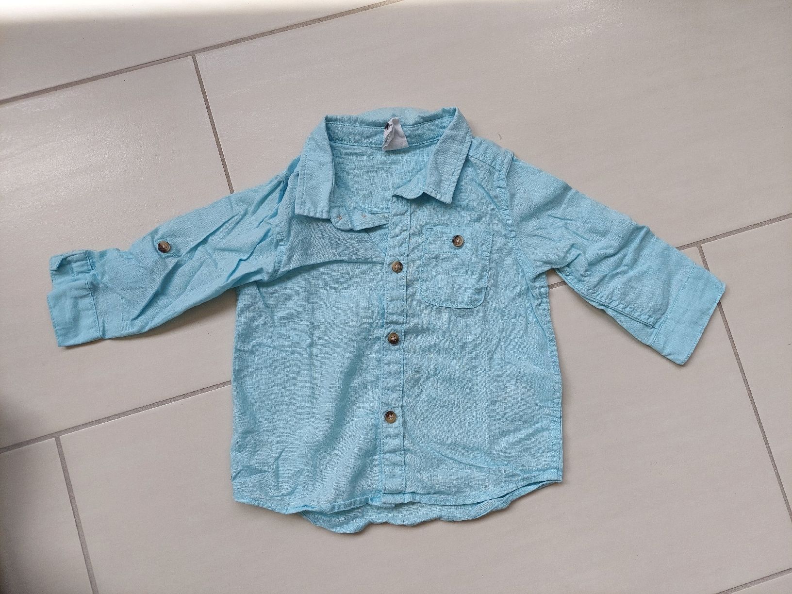 H&M Camicie, Top & T-shirt: Baumwoll-Leinen Hemd 74, H&M – Usato da Aeschi b. Spiez venduto da Corin1234