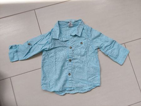 Baumwoll-Leinen Hemd 74, H&M