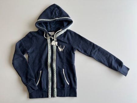 Marjo Trachtejacke Hoodie BECCA dunkelblau Gr. XS