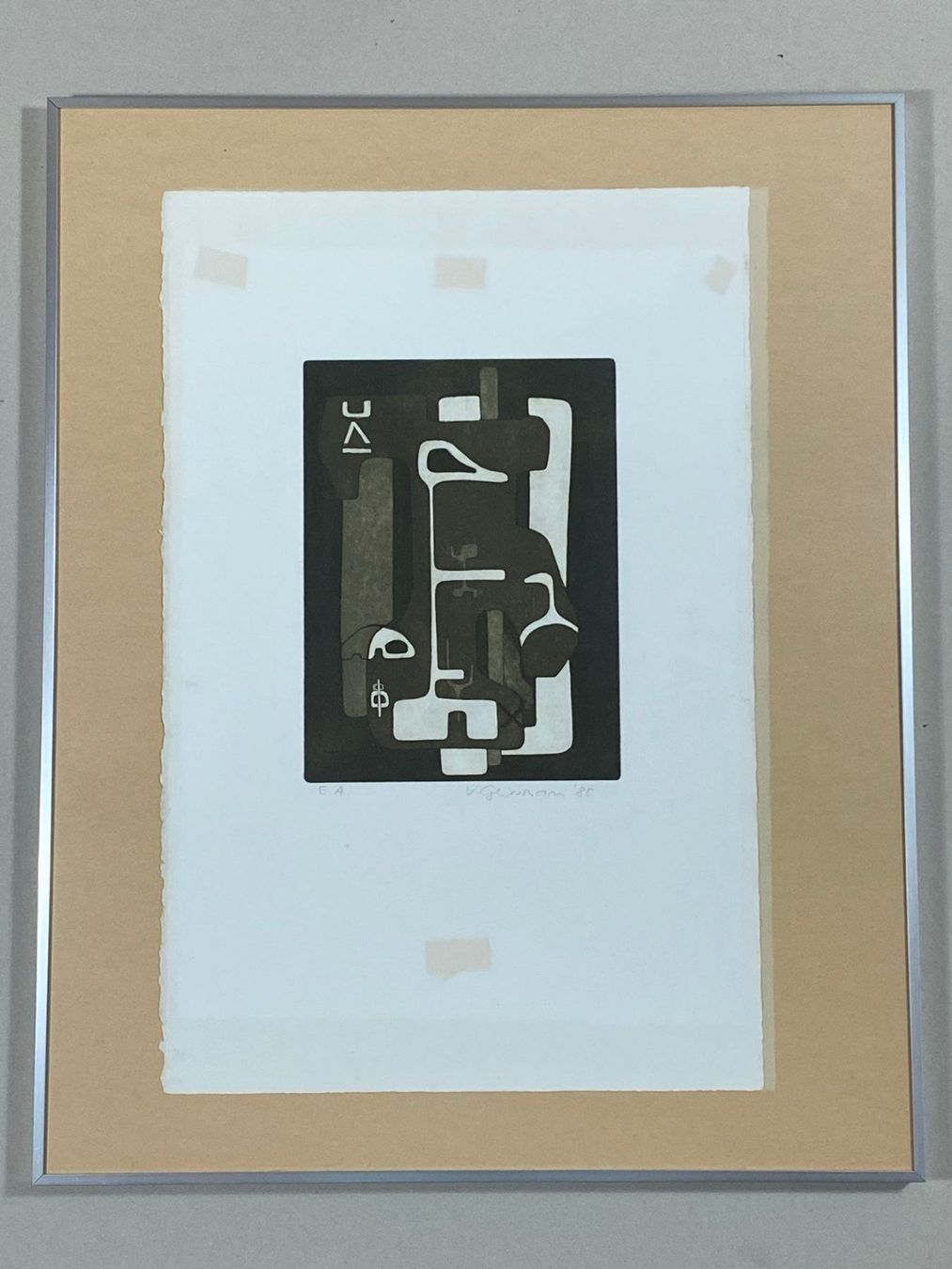 Grafica & Litografie: EA Lithografie Verena Geissmann gerahmt – Usato da Vaduz venduto da Unikate-Markt