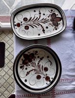 Piatti in ceramica Burkart, dipinti a mano, vintage
