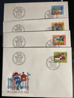 CH 1984 FDC Satz PJ Kinderbücher U1 Ersttagsstempel Bern