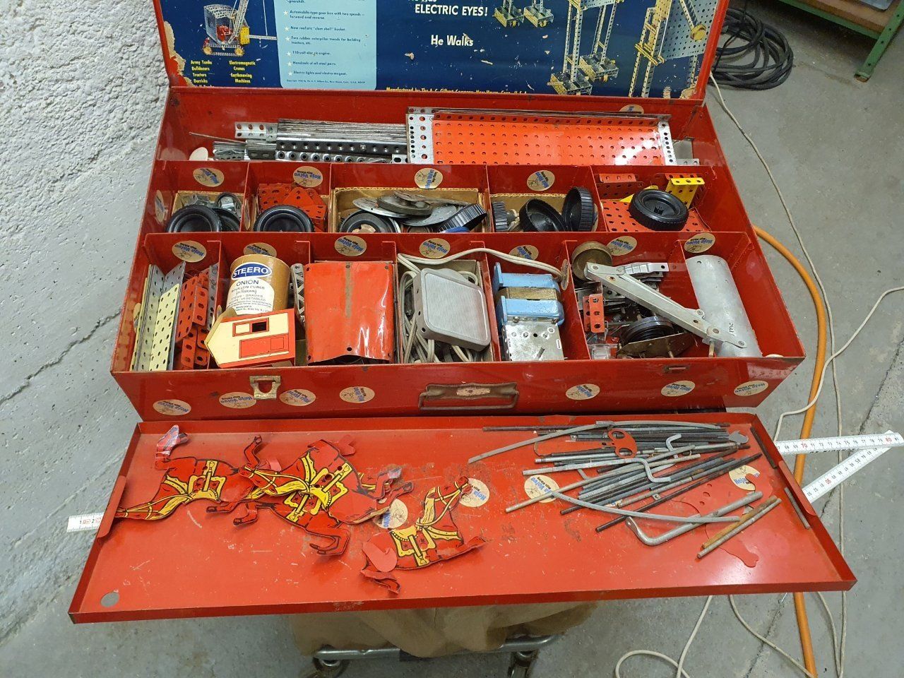 Meccano Kit di costruzioni: AC Gilbert Erector Set No. 12 1/2 MYSTERIOUS WALKING GIANT – Usato da Basel venduto da Rolibus 2