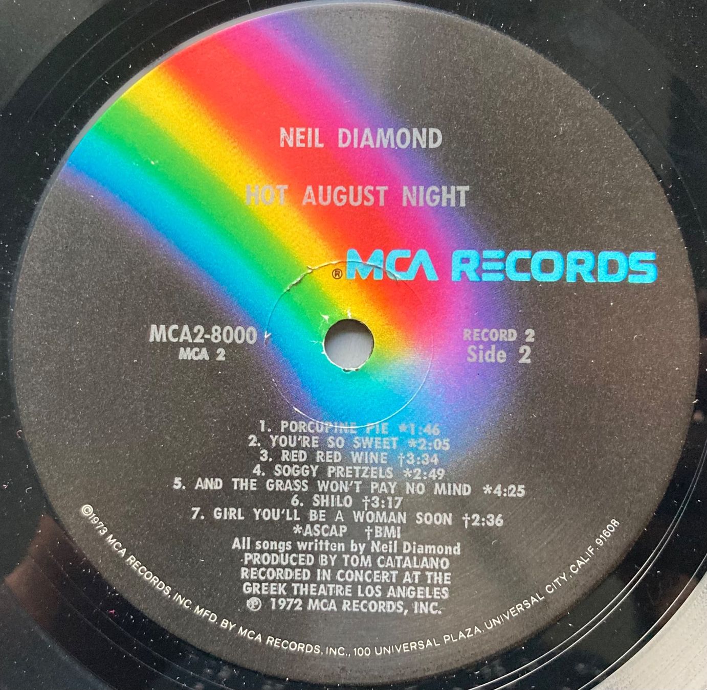 Dischi in vinile: NEIL DIAMOND - HOT AUGUST NIGHT – Usato da Poliez-Pittet venduto da Newtown-Records 5