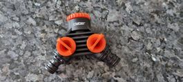 Claber 2-fach Verteiler für Gartenschlauch - Neu