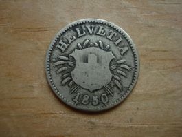 (B5) 5 rappen 1850  oMz