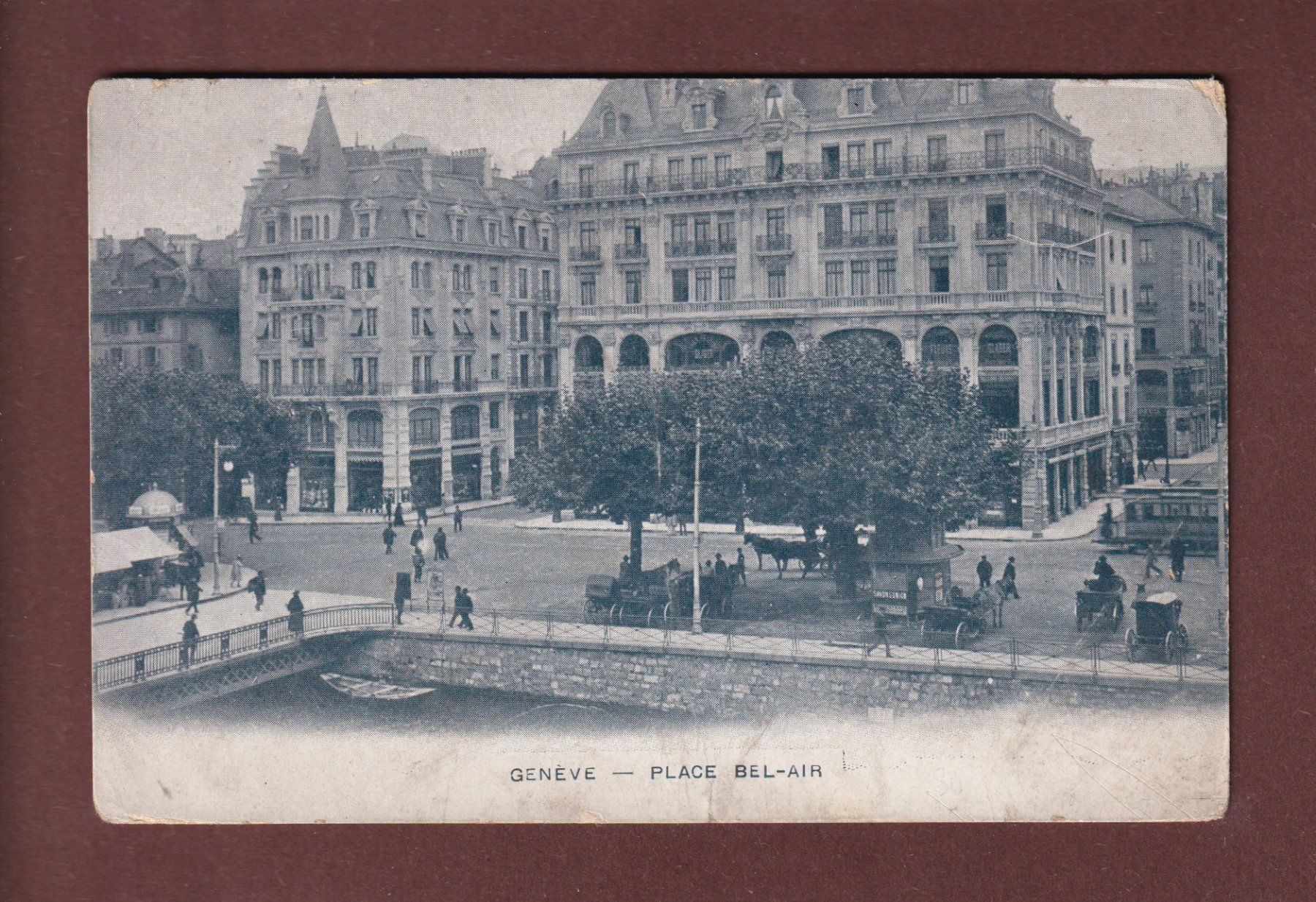 Cartoline postali: GENEVE - Place Bel-Air – Usato da Pully venduto da nicecards-shop
