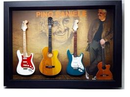 Bild PINO DANIELE, 3 Modell Gitarren, Unikat! (50cmxH.37cm)
