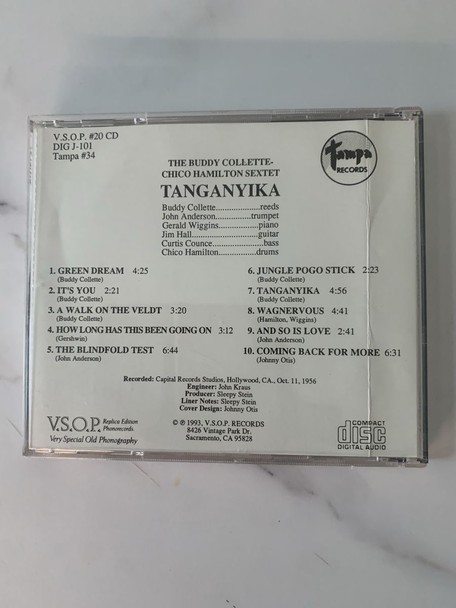 CDs: Chico Hamilton(Jim Hall)/Tanganyika – D'occasion à lausanne par Ccheche 2