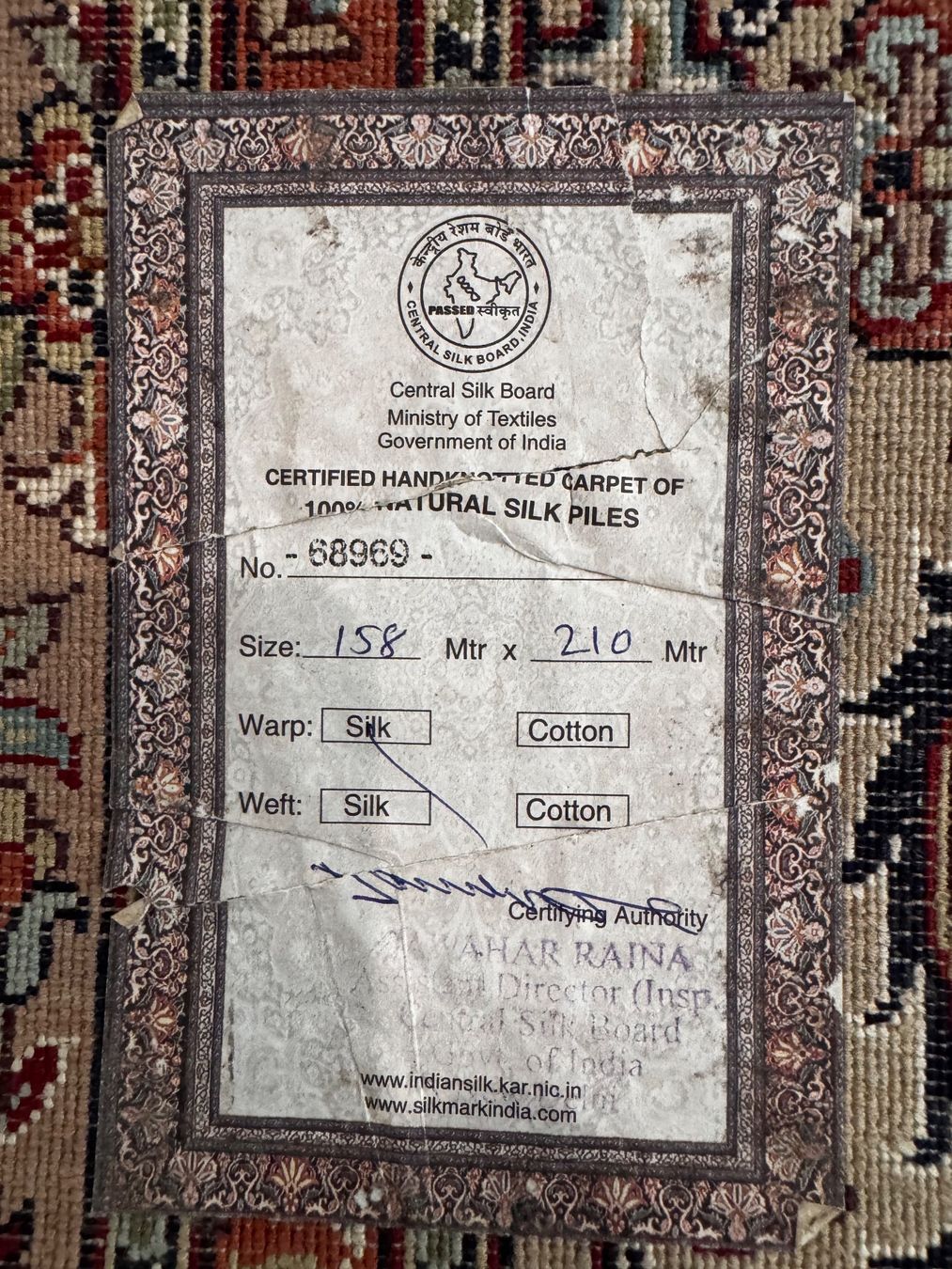 Teppiche: Kandahar Seiden Teppich – Gebraucht aus Delémont von Gutgeboren58 4
