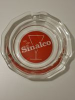 Sinalco Glas Aschenbecher achteckig Vintage !