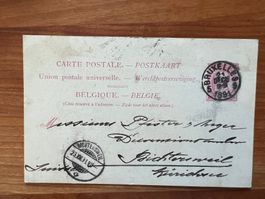 Postkarte 1891Belgien  Vintage   (G1628)