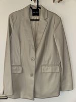 Blazer beige in Lederoptik