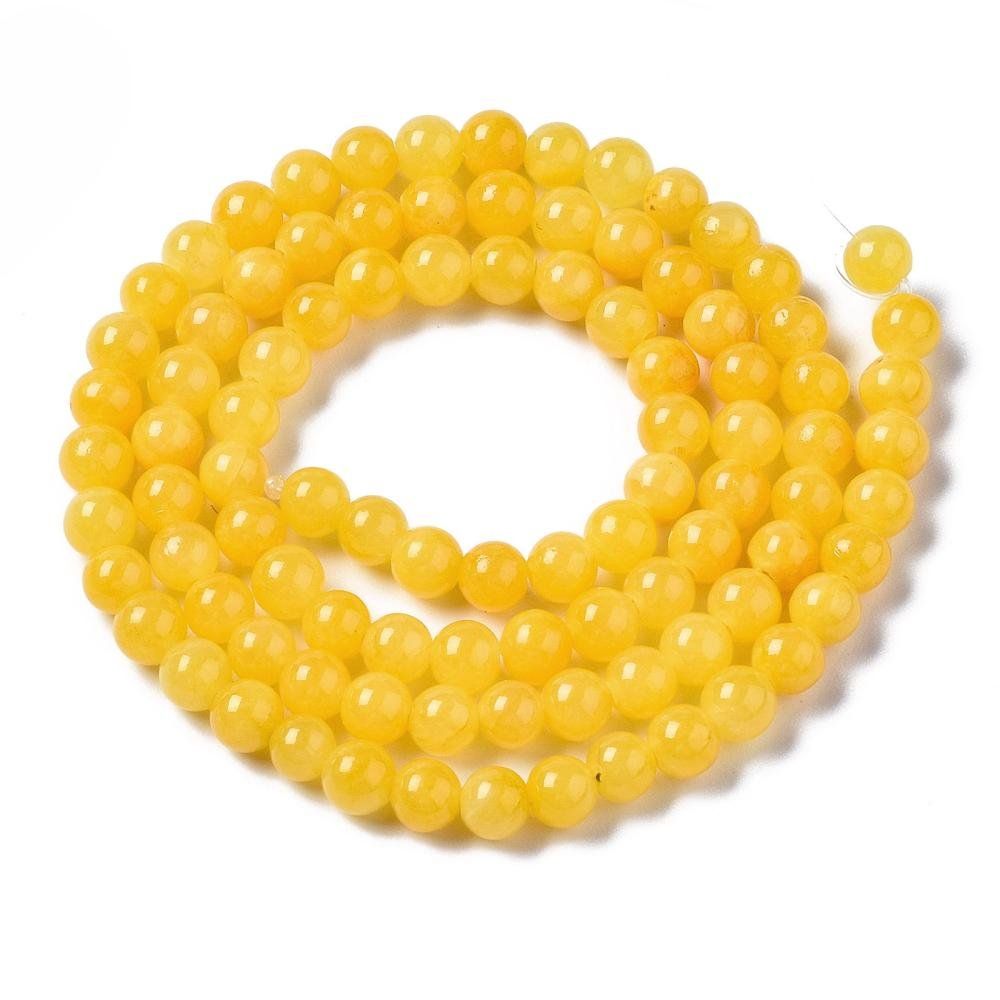 Pietre preziose: Jade Zitrone Perlen 4mm, 1 Strang – Nuovo (secondo la descrizione) da Alpnachstad venduto da perlengaby 3