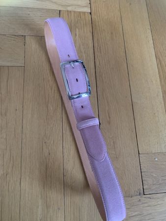 Buckles&Belts Gürtel, Made in Italy, Echtleder, Rosa!