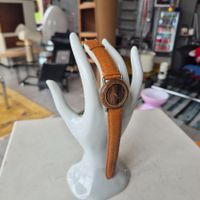 Armbanduhr unisex Holz Uhr Quarz Watch Lederarmband