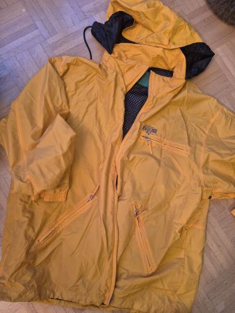 Gelbe Jacke mit Faserpelz, Gr. XXL