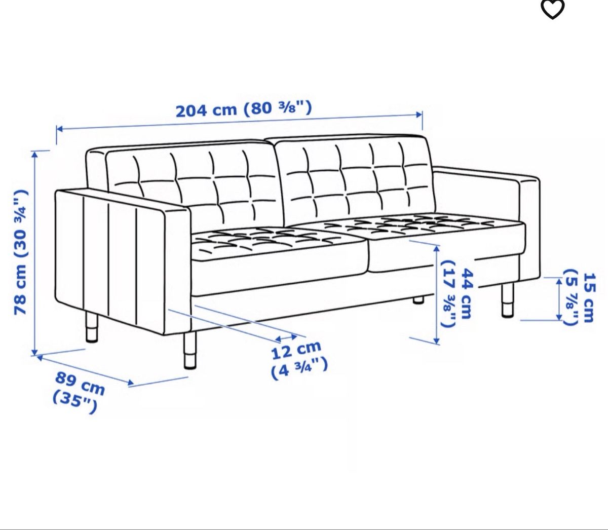 Divani: 3er Leder Sofa Ikea Landskrona – Usato da Sirnach venduto da sirni 7