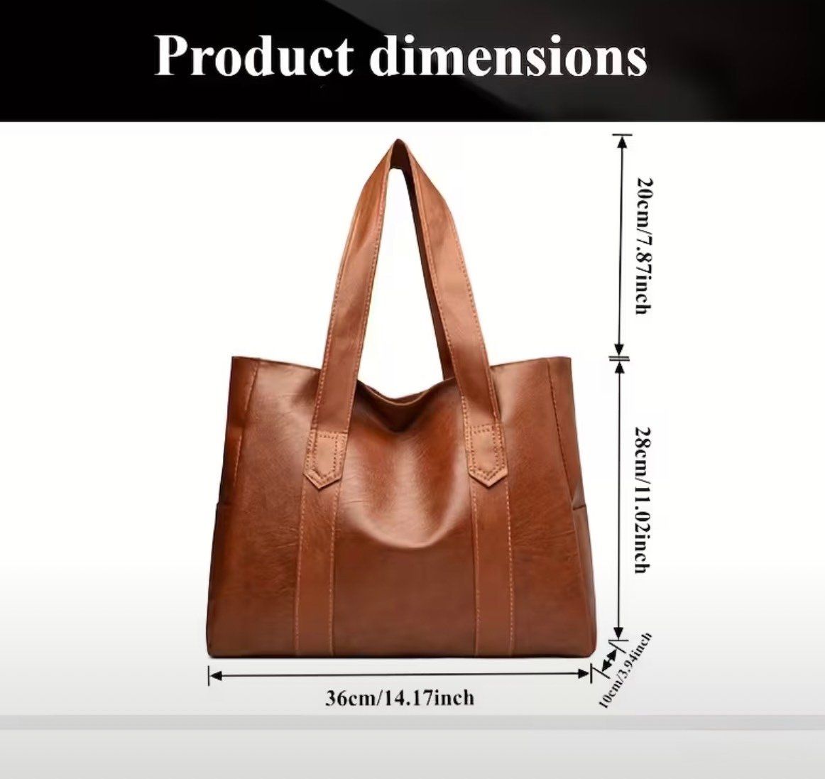 Borse da donna: Sac cabas vintage marron – Nuovo e nell'imballaggio originale da Thônex venduto da BrYu 4