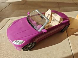 Barbie Auto, Cabriolet, Pink, gebraucht, Top Zustand!