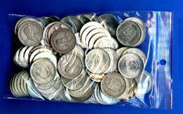 160x5 Fr diverse Jahre Alle in Silber 1931-69 2,4Kg Total !!