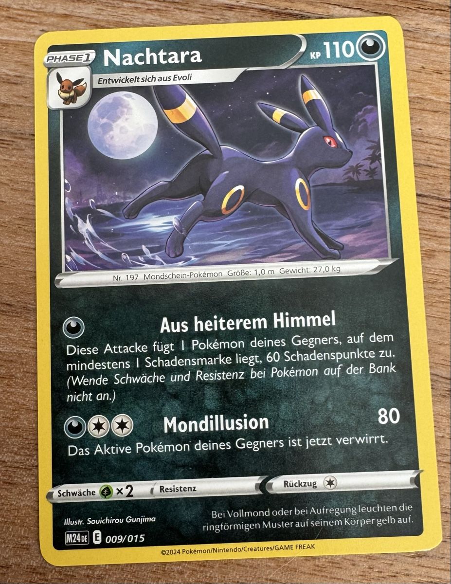Pokémon Sammelbilder & Trading cards: Pokémon Nachtara KP110 – Neu (gemäss Beschreibung) aus Laufen von Retomeier0