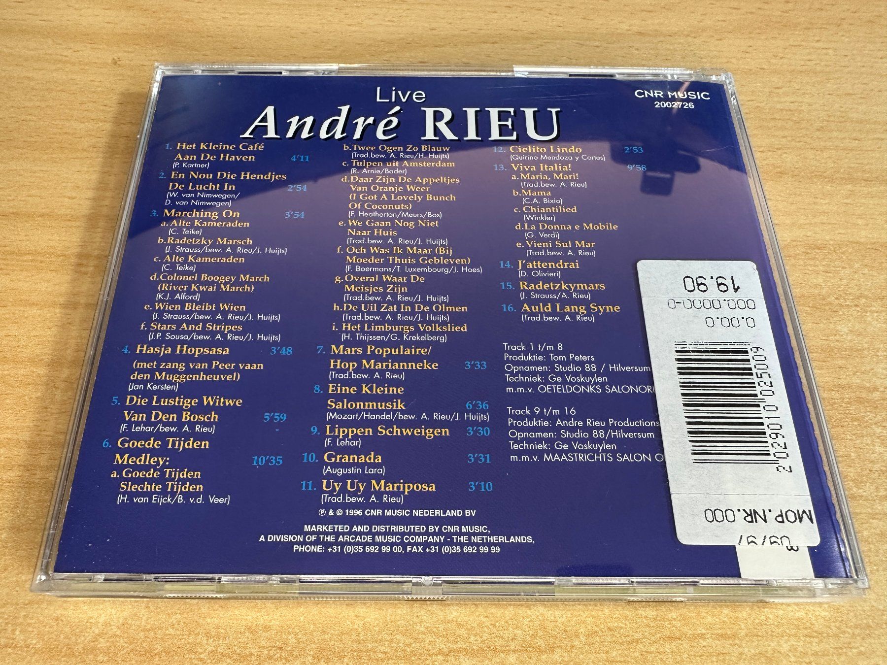 CD: A2 André Rieu – Live – Usato da Rikon im Tösstal venduto da Alpenmutz 1