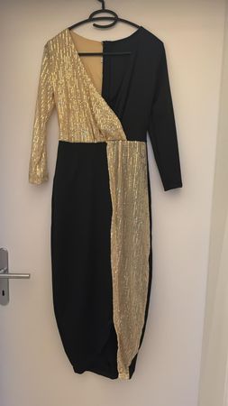 Neues Elegantes Abendkleid mit Pailletten, Grösse S