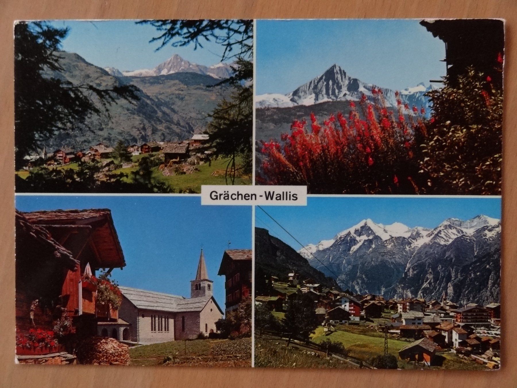 Cartoline postali: Grächen - Wallis - 1976 – Usato da St Léonard venduto da Riglin