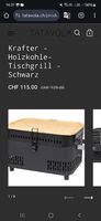 Krafter Holzkohle-Tischgrill Schwarz NEU OVP GARANTIE