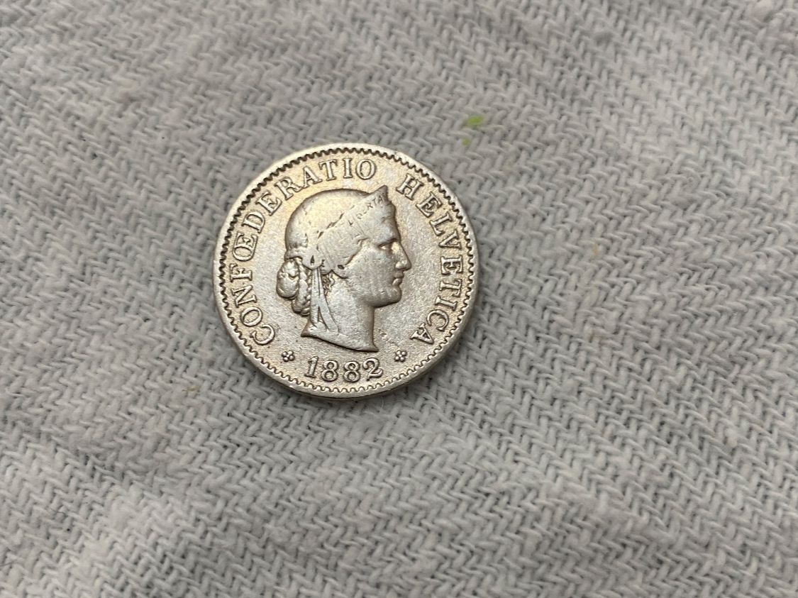 Alle Münzen: 5 centimes/rappen 1882 – Gebraucht aus Nyon von Ilmi09