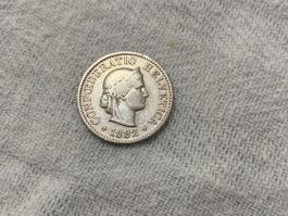 5 centimes/rappen 1882
