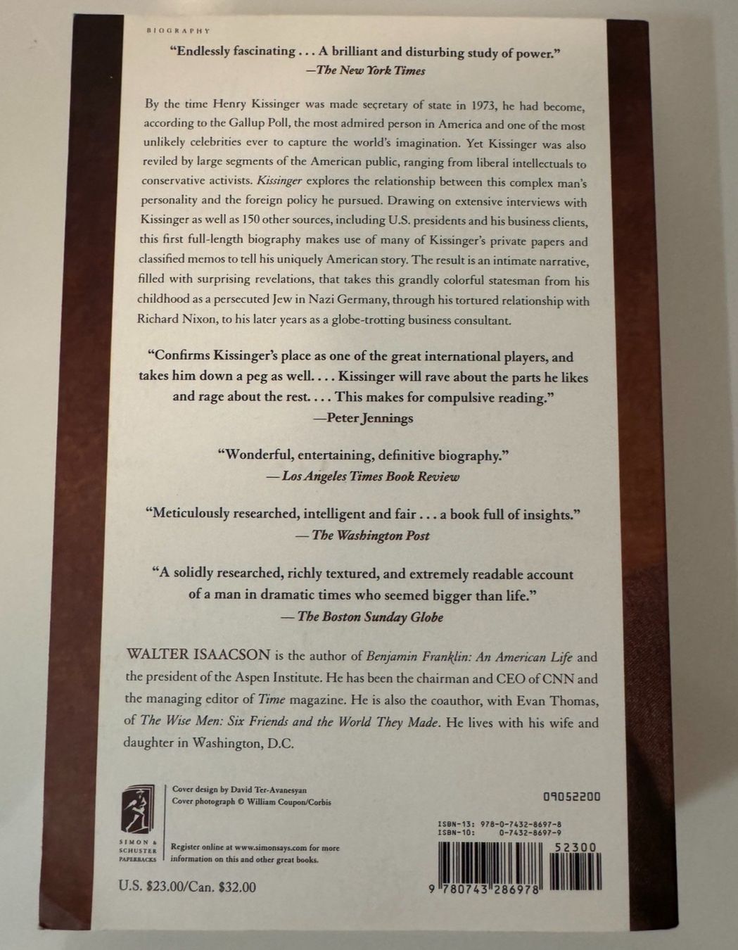 Libri: Kissinger: A Biography – Usato da Nyon venduto da staitroo 1