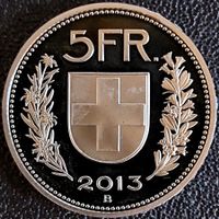 5 Franken 2013 stgl. / aus Münzsatz