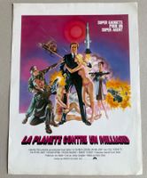 🟡ORIGINAL Kino AUSHANG LA PLANETE CONTRE UN MILLIARD 1979