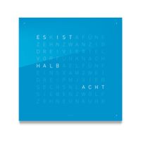 QLOCKTWO EARTH 45 Frontcover Candy Blue – Deutsch
