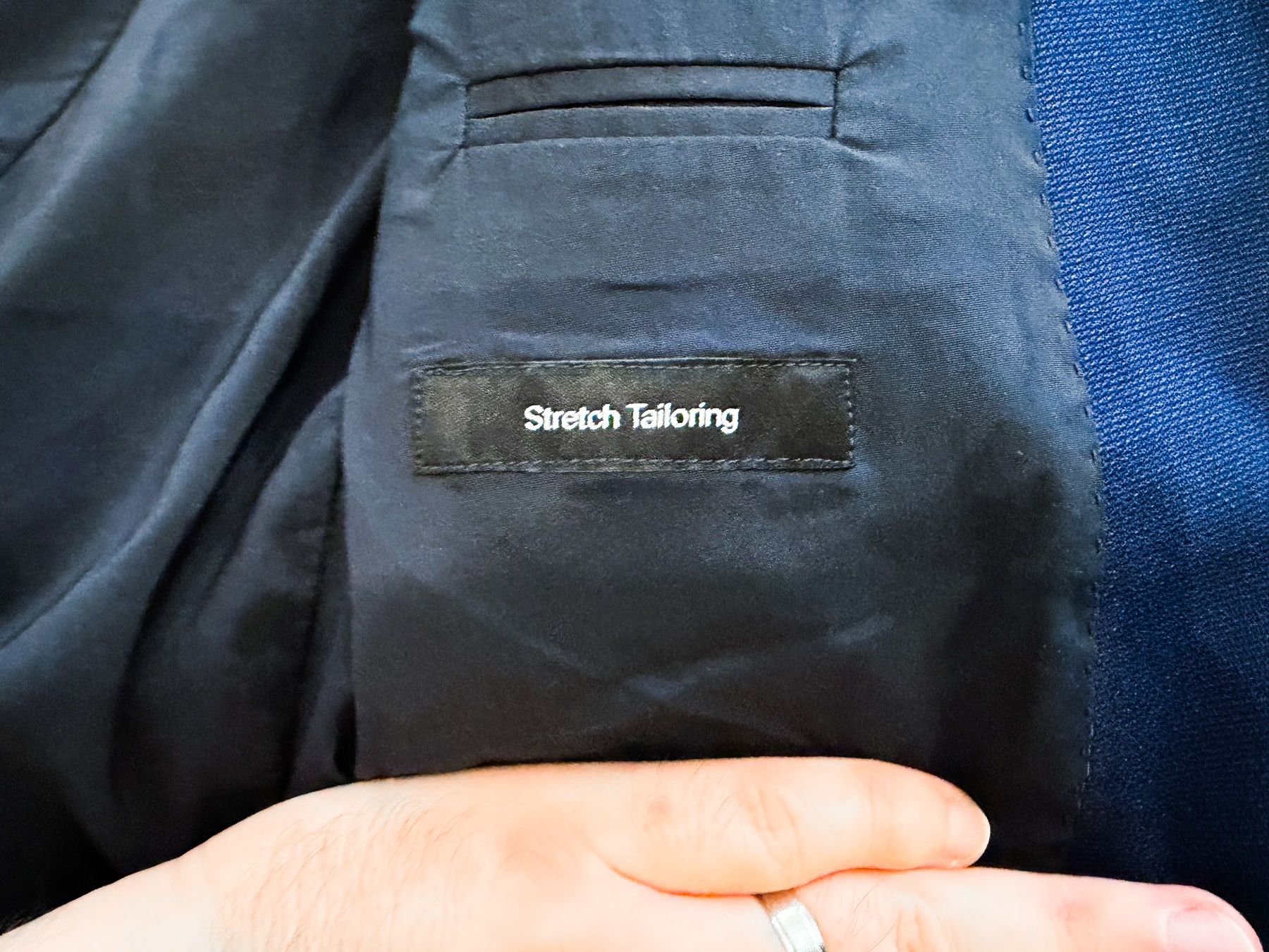 Hugo Boss Giacche: Hugo Boss Stretch Tailoring Sakko Dunkelblau Gr. 48 – Usato da Dietikon venduto da Angy94 5