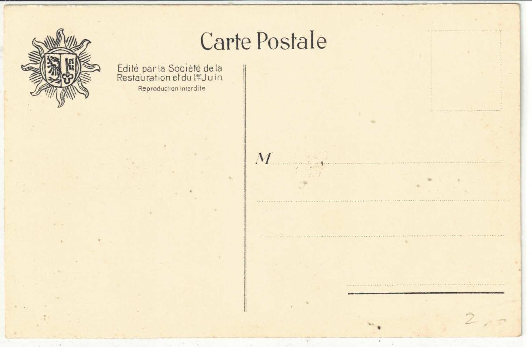 Cartoline postali: Restauration de la Republique de Geneve – Usato da Ettingen venduto da Kartenplanet 1