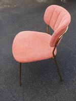 3 Stühle (mit Stoff bezogen, Farbe "altrosa")