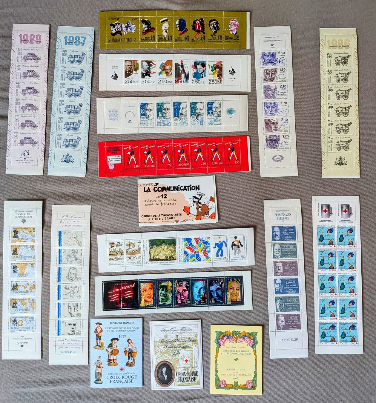 Tutti i francobolli: France - 18 carnets de timbres – Usato da Martigny venduto da Rikiki