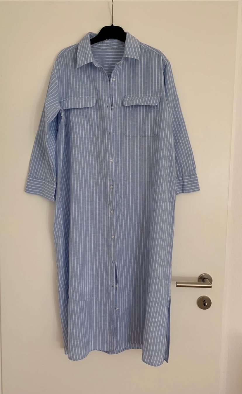 H&M Vestiti: Robe chemise lin et coton taille 34 – Nuovo (secondo la descrizione) da Gland venduto da TallyEva 4