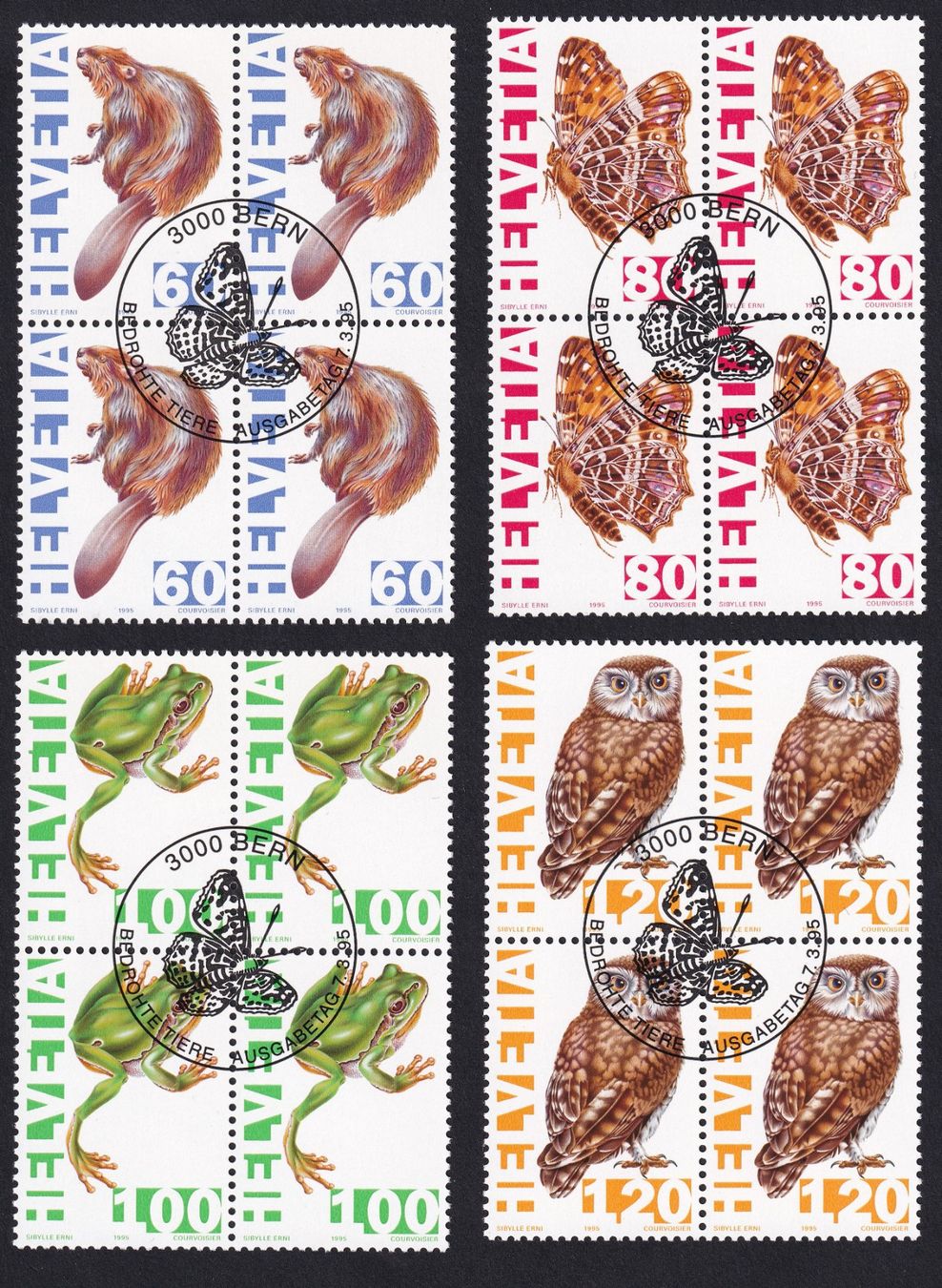 Tutti i francobolli: Nr. 876-879 mit ET – Usato da Rotkreuz venduto da sheyenne72