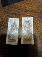 Lot de 2 timbres Israël - Monuments de Prague rare!