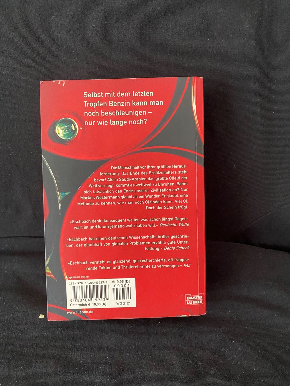 Bücher: Andreas Eschbach Ausgebrannt – Gebraucht aus Kreuzlingen von ROMANR1 1