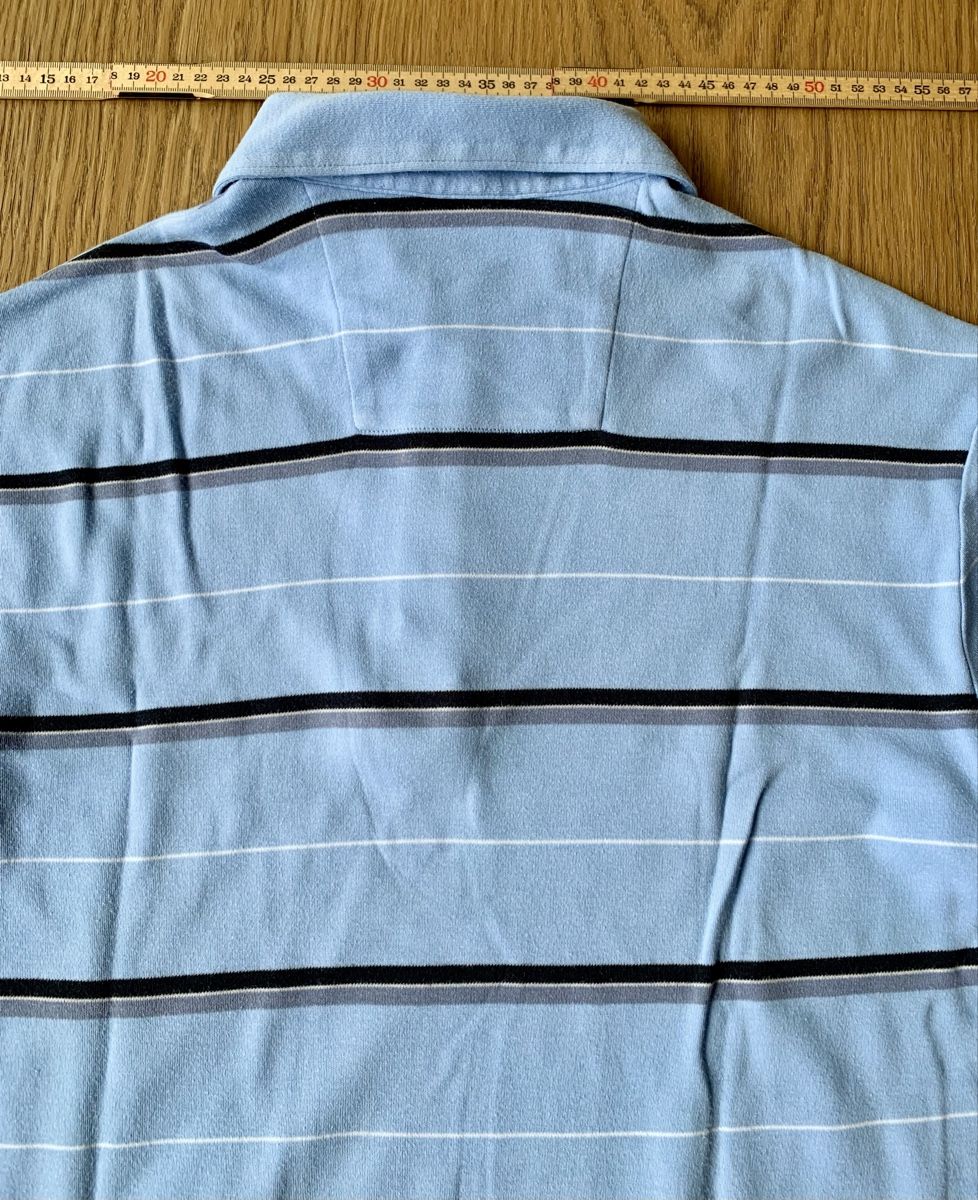 Magliette Polo: Polo Perry Ellis rayé bleu, taille L – Usato da Port venduto da granitod 4