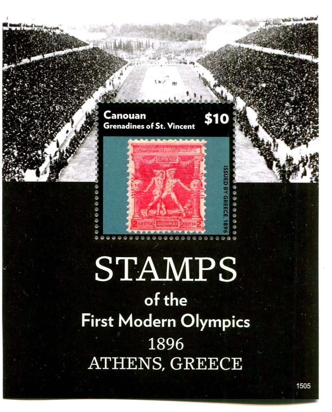 Alle Briefmarken: Block "Olympische Spiele". St. Vincent. – Neu und originalverpackt aus Basel von Butsch5