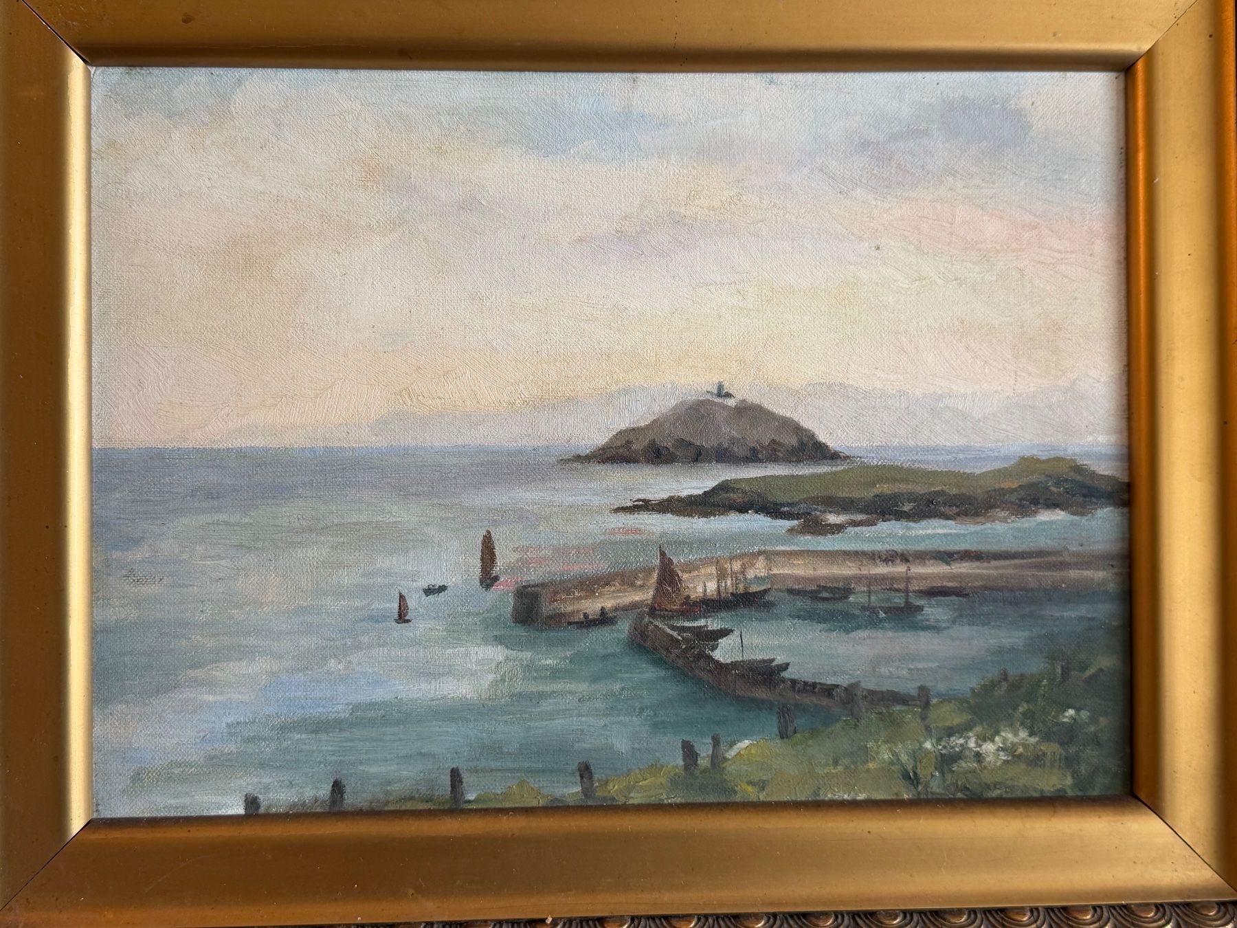 Dipinti: ein Vintage- oder antik gerahmtes Ölgemälde – Usato da Basel venduto da PAUL_ART 1